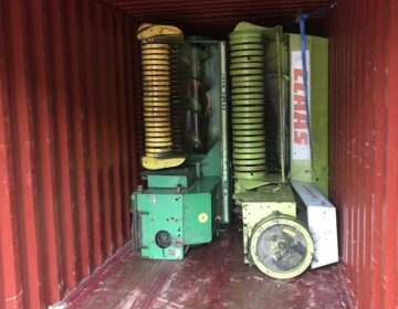 Balers in container